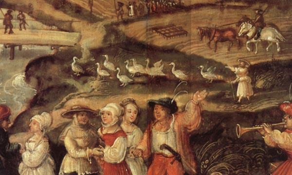 Joachim Beuckelaer Detail of A Village Celebration Spain oil painting art